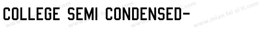 College Semi condensed字体转换